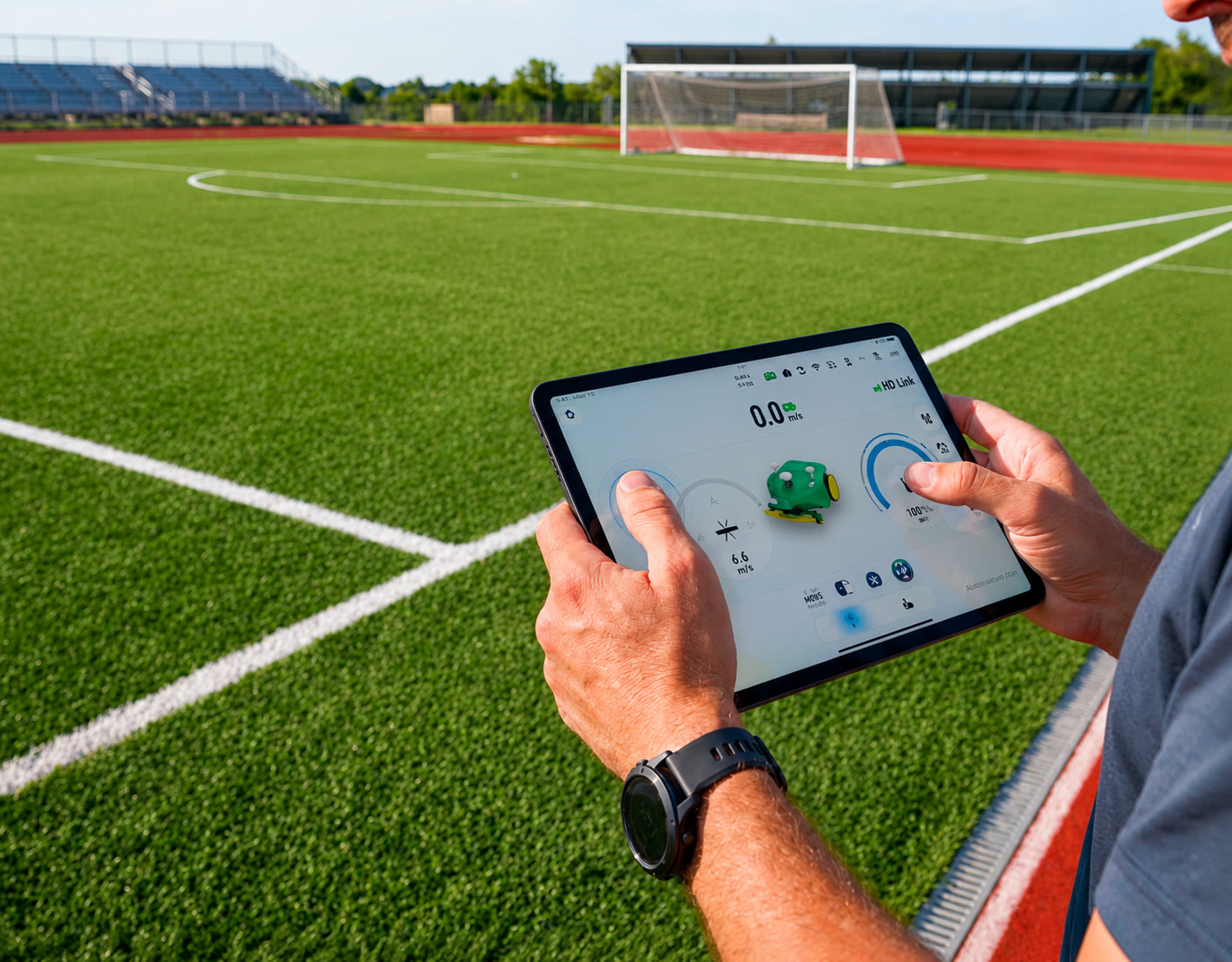 Control de MOXY 730 desde tablet en campo
